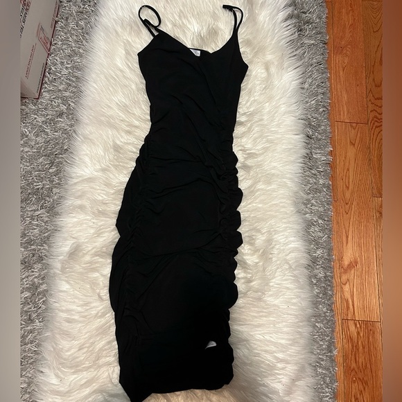 Leith Dresses & Skirts - Black runched bodycon dress